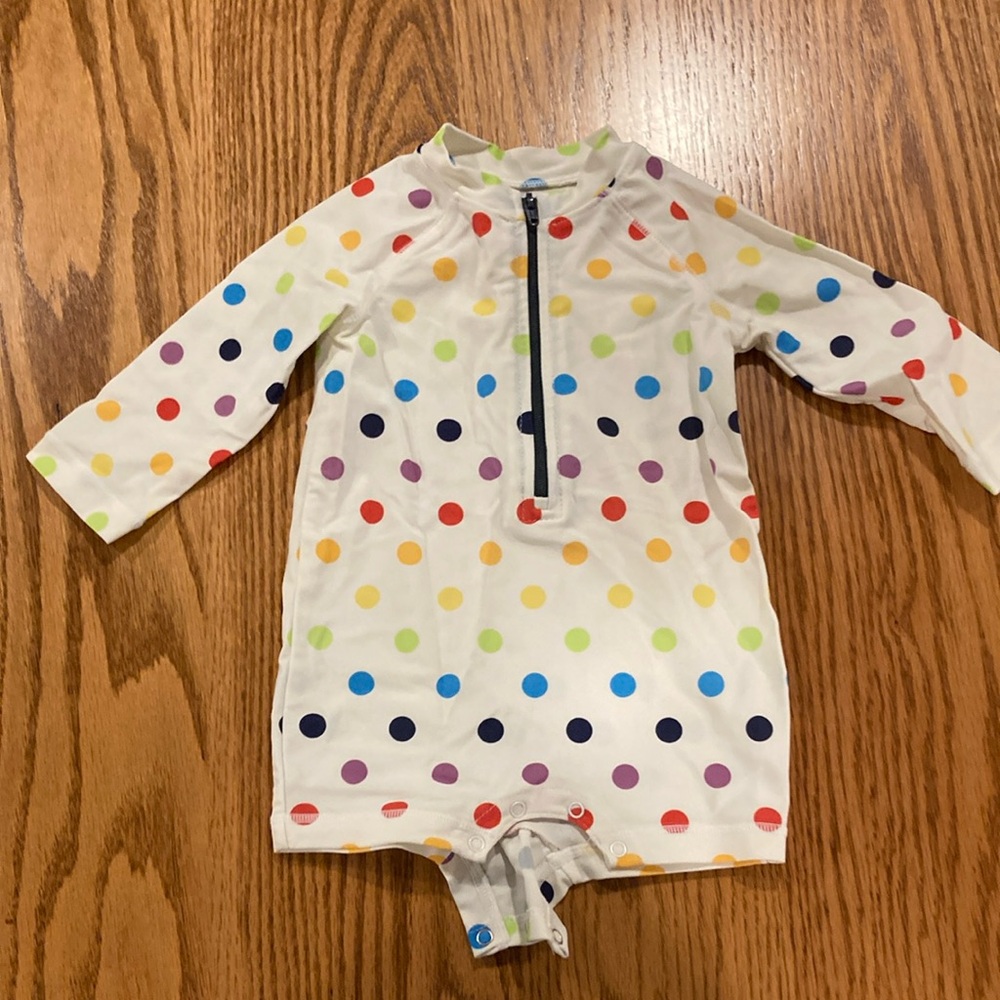 Primary Infant Rashgaurd polka dots 3-6 months